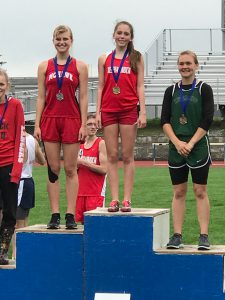 Abby Hutchison:  Tri-County Champion, 3200 Meter Run