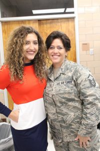 NHS Sophomore Ellina DeLillo and her mother, MSgt. Lori DeLillo (USAF)